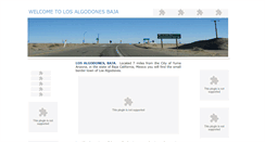 Desktop Screenshot of losalgodonesbaja.com