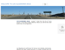 Tablet Screenshot of losalgodonesbaja.com
